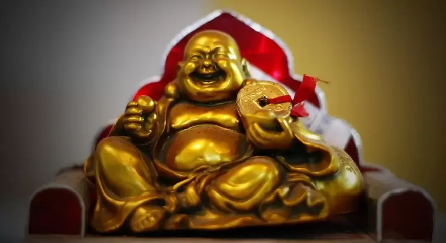 laimīgais šarms-smejas Buda
